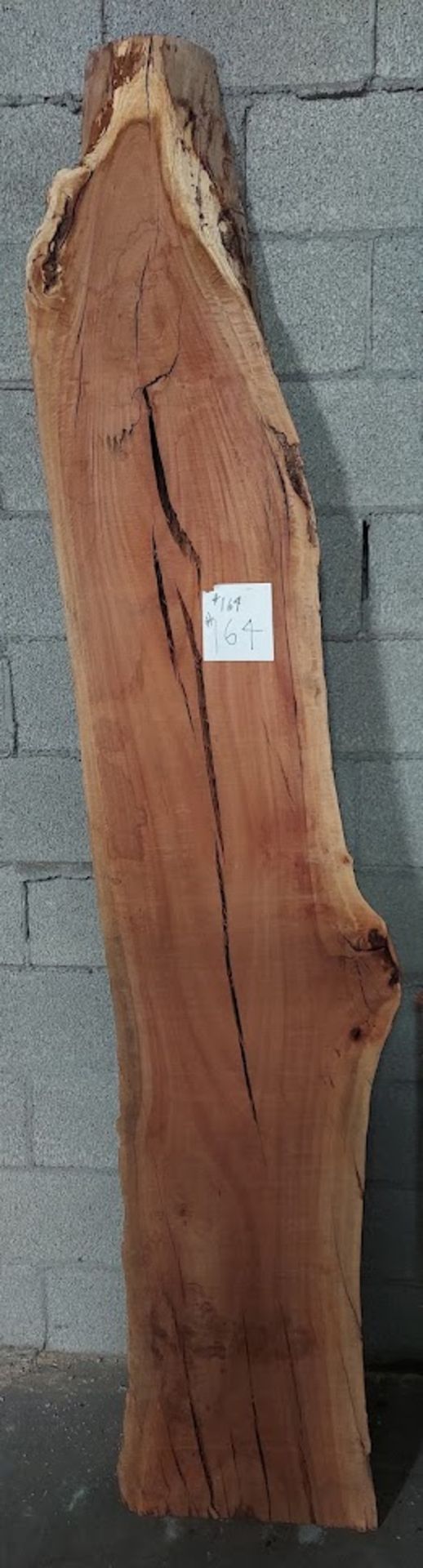 Eucalyptus Hardwood Lumber Slab, Size is appox. 86" x 11" - 18" x 2.5" Thick