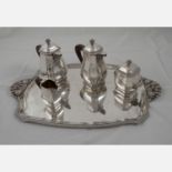 Large silver Coffee and Tea set