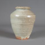 Two Asian seladon vases