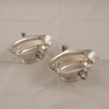 Pair of silver Saucers