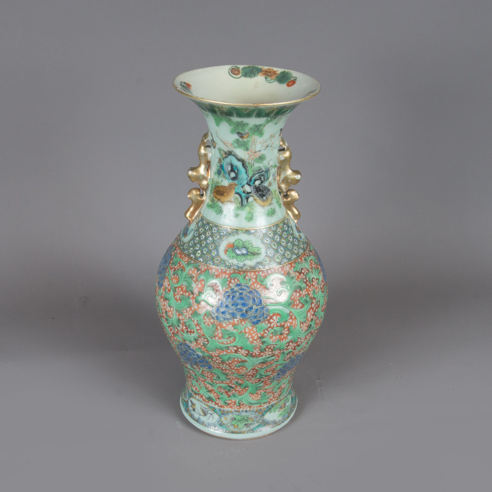 Cantonese porcelain vase - Bild 2 aus 3