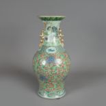 Cantonese porcelain vase