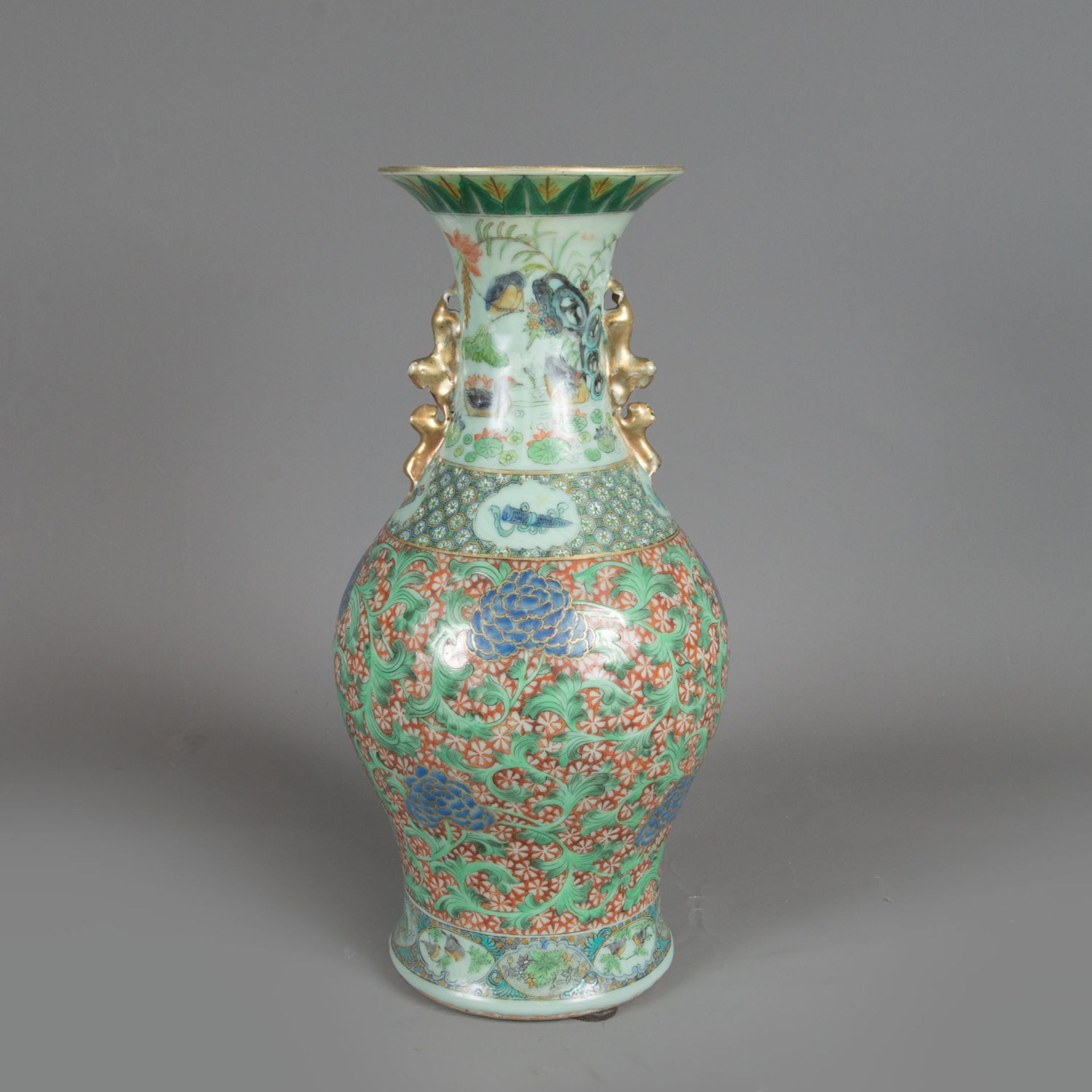 Cantonese porcelain vase