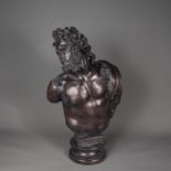 Bronze bust of a satyr after the ancient