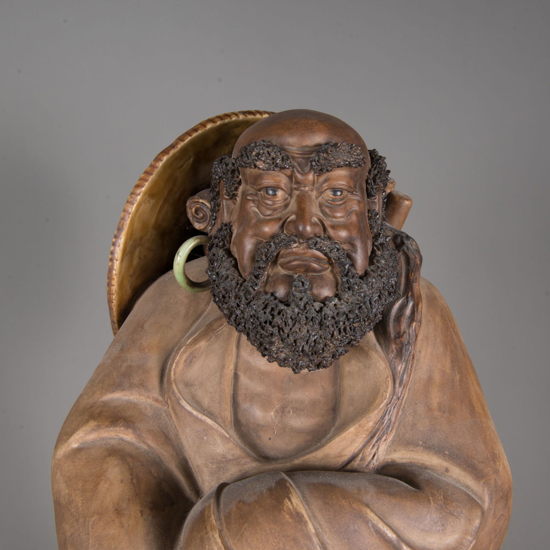 Large Asian ceramic sculpture - Image 2 of 3