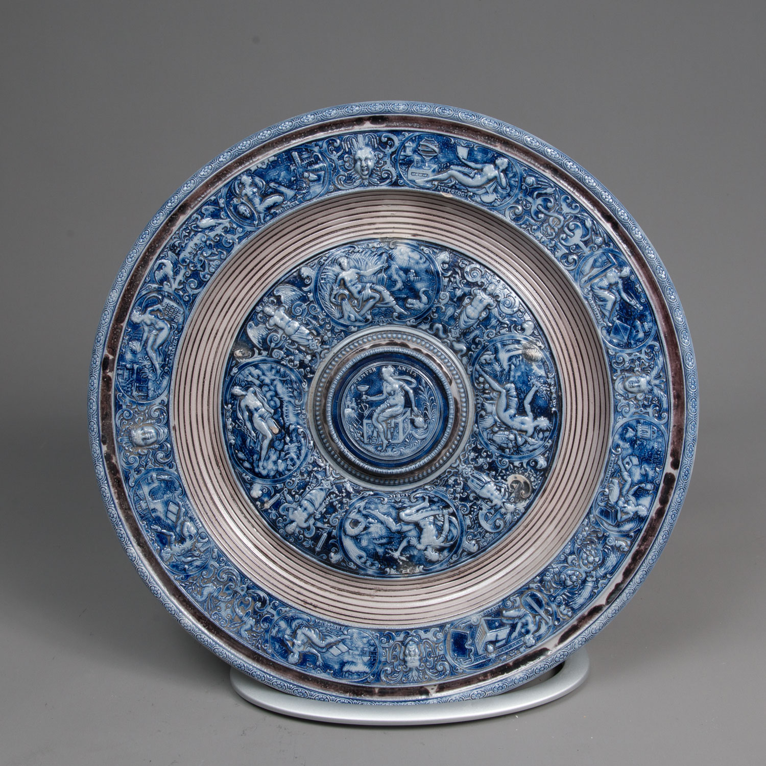 A Westerwald ceramic dish