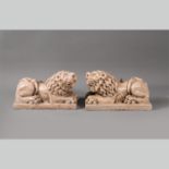 Pair of Lions in Renaissance manner