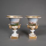 Pair of Empire Amphora vases