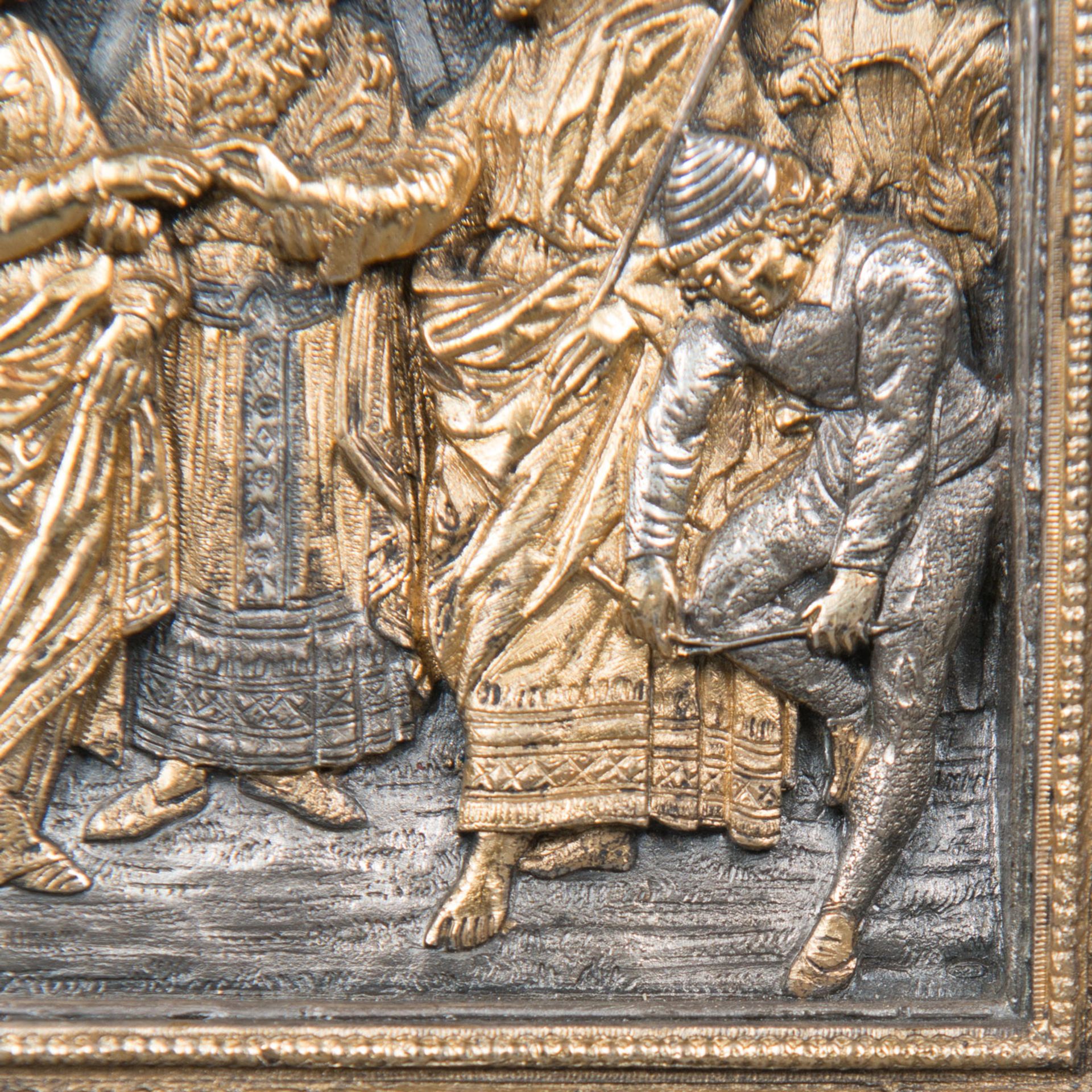 Silver plaque in Renaissance manner. - Image 3 of 3