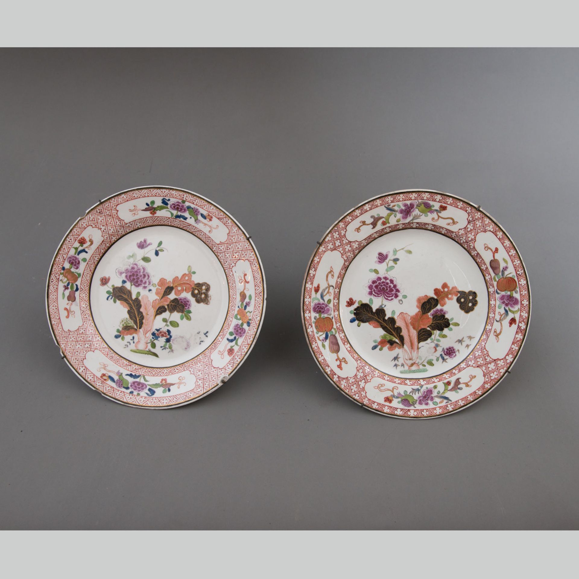 Pair of Vienna porcelain dishes