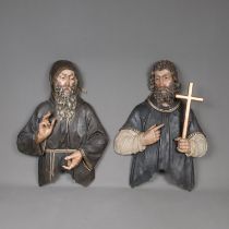 Pair of Monk Sculptures