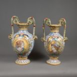 Pair of Large Italian Ceramic Vases