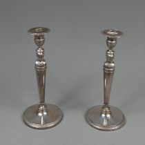 Pair of Empire Silver Candles Sticks