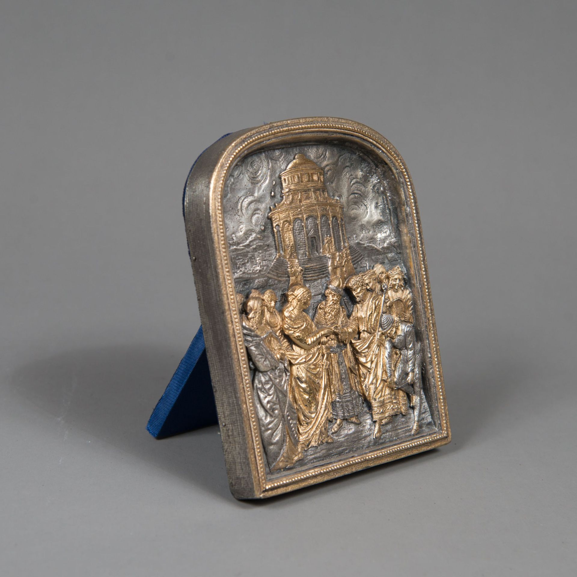 Silver plaque in Renaissance manner. - Image 2 of 3