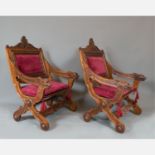 Pair of Historism Arm Chairs