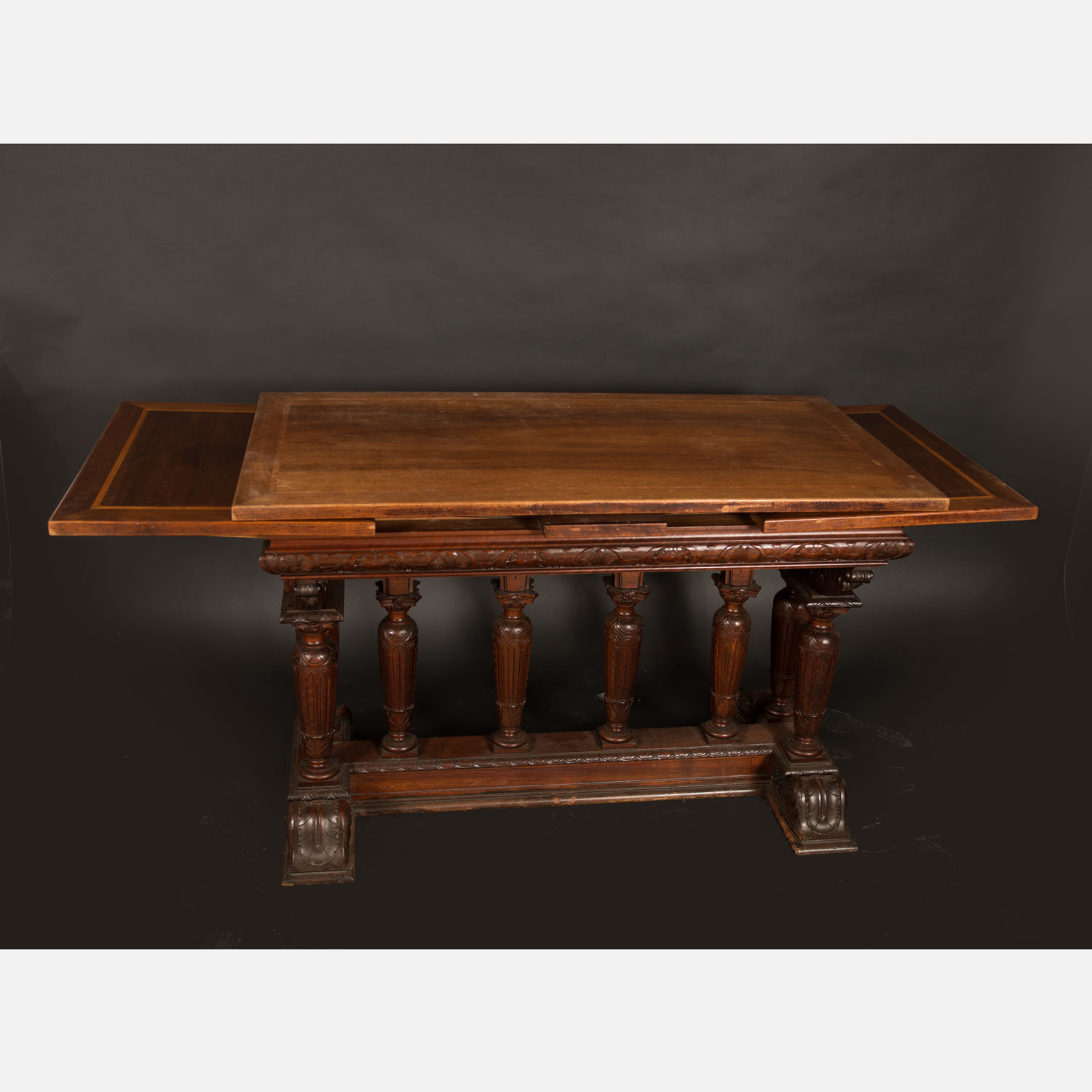 Expanable hall table in Renaissance manner - Bild 3 aus 3