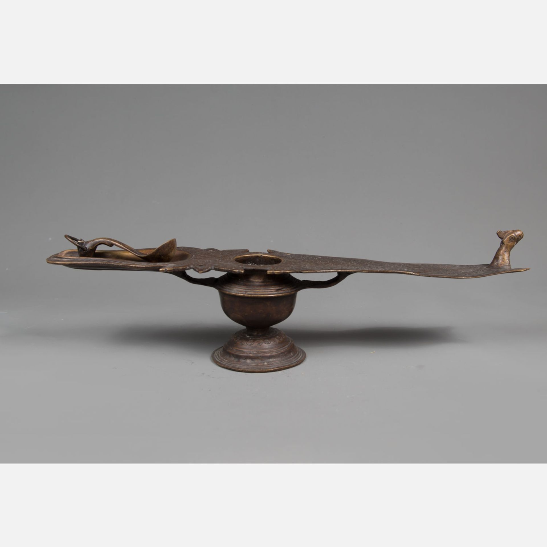 Indochinese oil lamp - Image 3 of 3