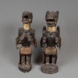 Pair of African or Asian Sculptures