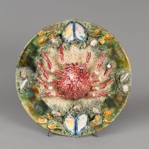 Palissy-manner Ceramic Dish