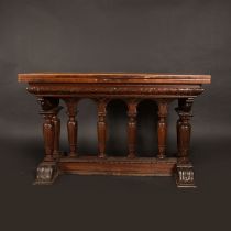 Expanable hall table in Renaissance manner