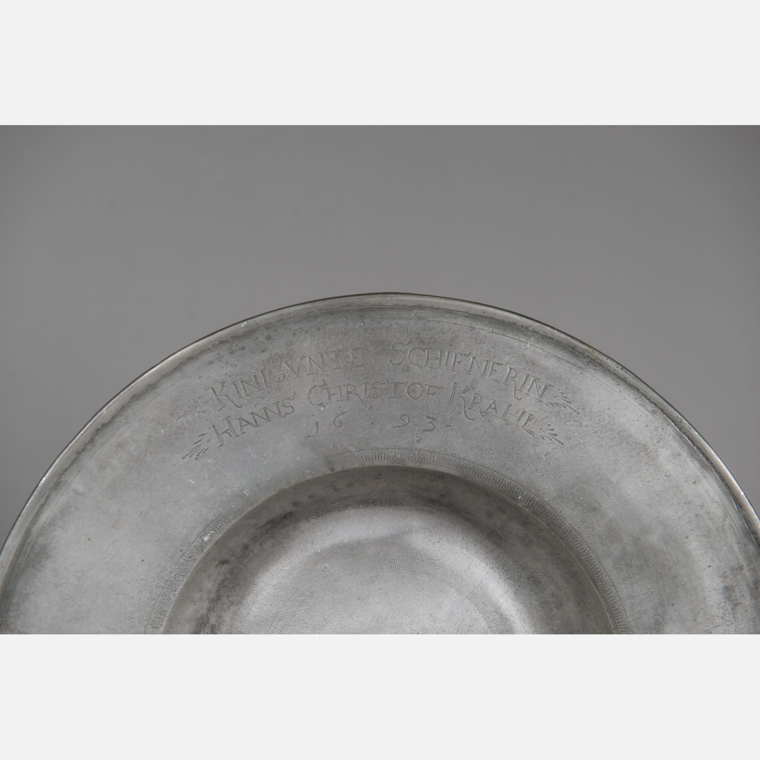 Renaissance Pewter Plate - Image 2 of 3