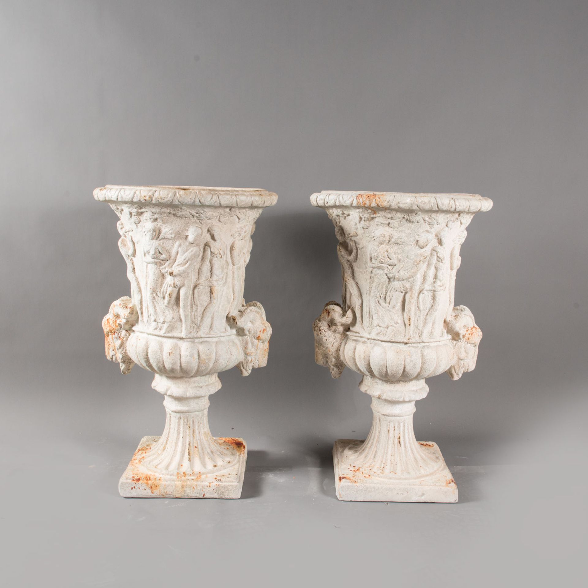 Pair of classical garden urns