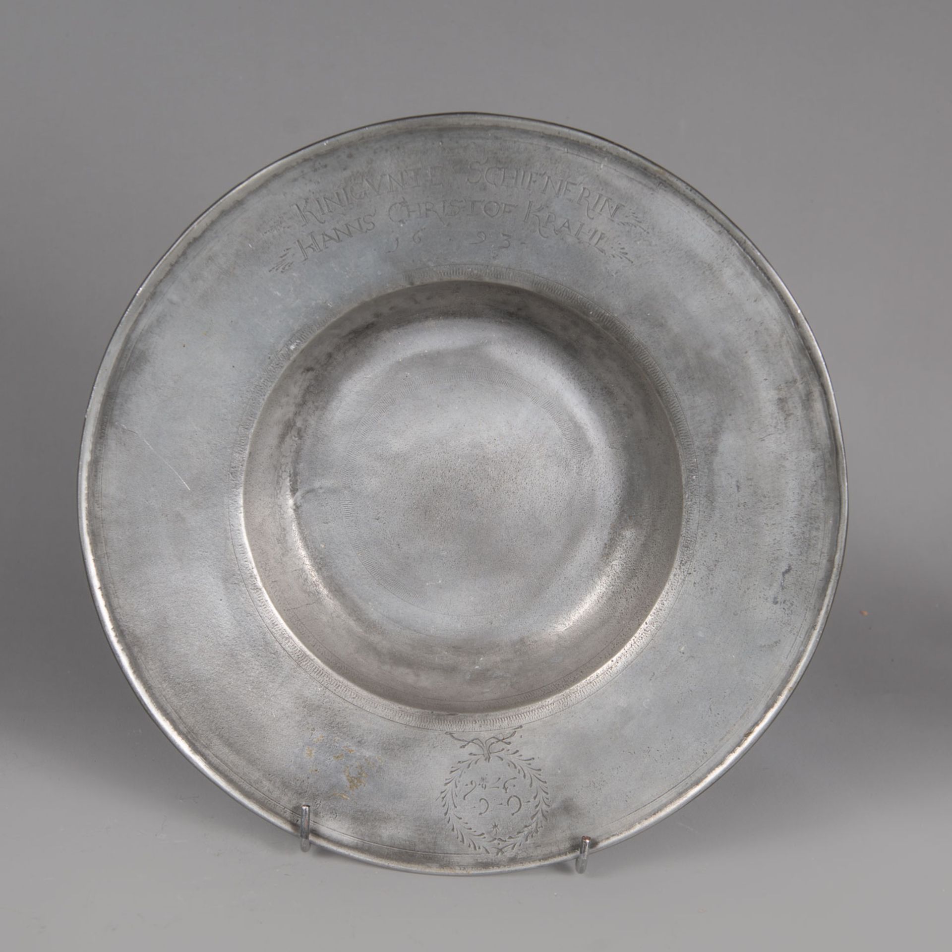 Renaissance Pewter Plate