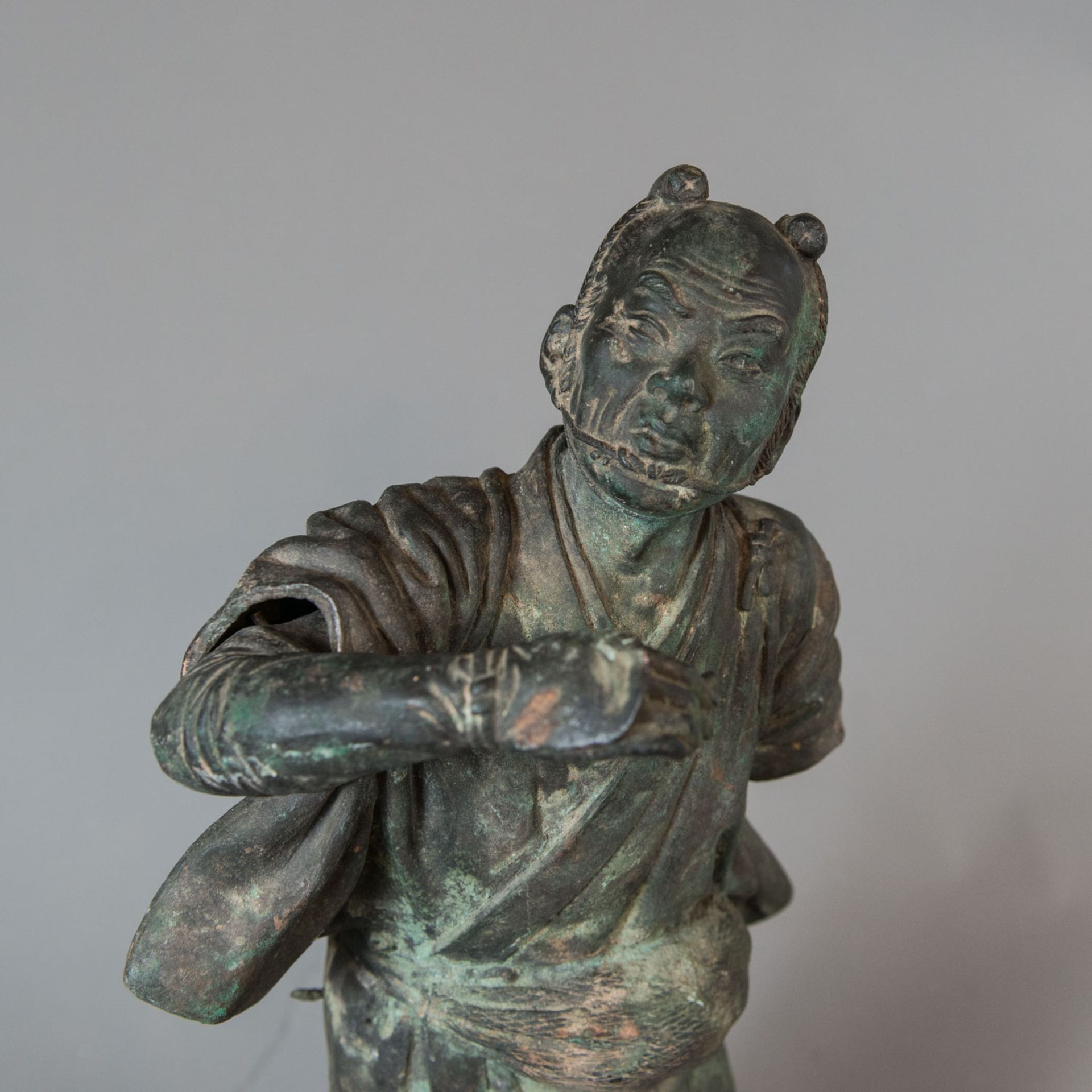 Asian Bronze Sculpture - Image 2 of 3