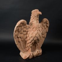 Large terracotta eagle