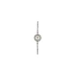 VACHERON CONSTANTIN LADY TENNIS, EN OR BLANC ET DIAMANTS - Vers 1960