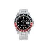 ROLEX GMT MASTER II 'COKE', RÈF 16710, ACIER - Vers 1989