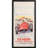 Locandina Film Fangio Locandina originale del film documentario â€œFangio u