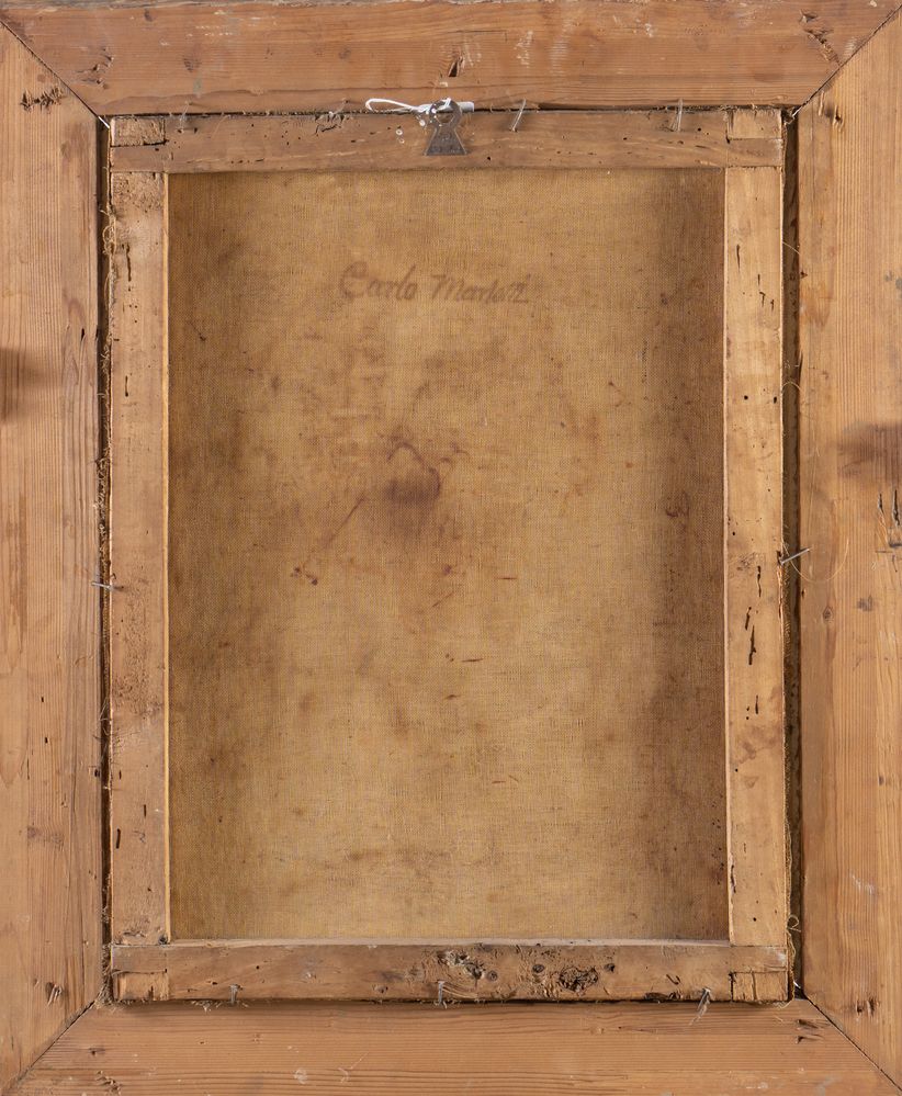 Pittore del XVIII secolo. "Autoritratto del pittore". Olio su tela. Cm 63x47,7. - Image 3 of 3