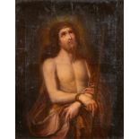 Maestro del XVIII secolo. "Ecce homo". Olio su tela. Cm 82x66.