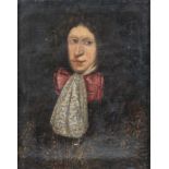 Maestro del XVII secolo. â€œRitratto di nobiluomoâ€. Olio su tela. Cm 64,7x50,8.