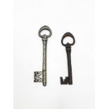 Two keys with heart-shaped rings15, 34 - 12, 76 cm Part of the chapter "From Enlightenment to