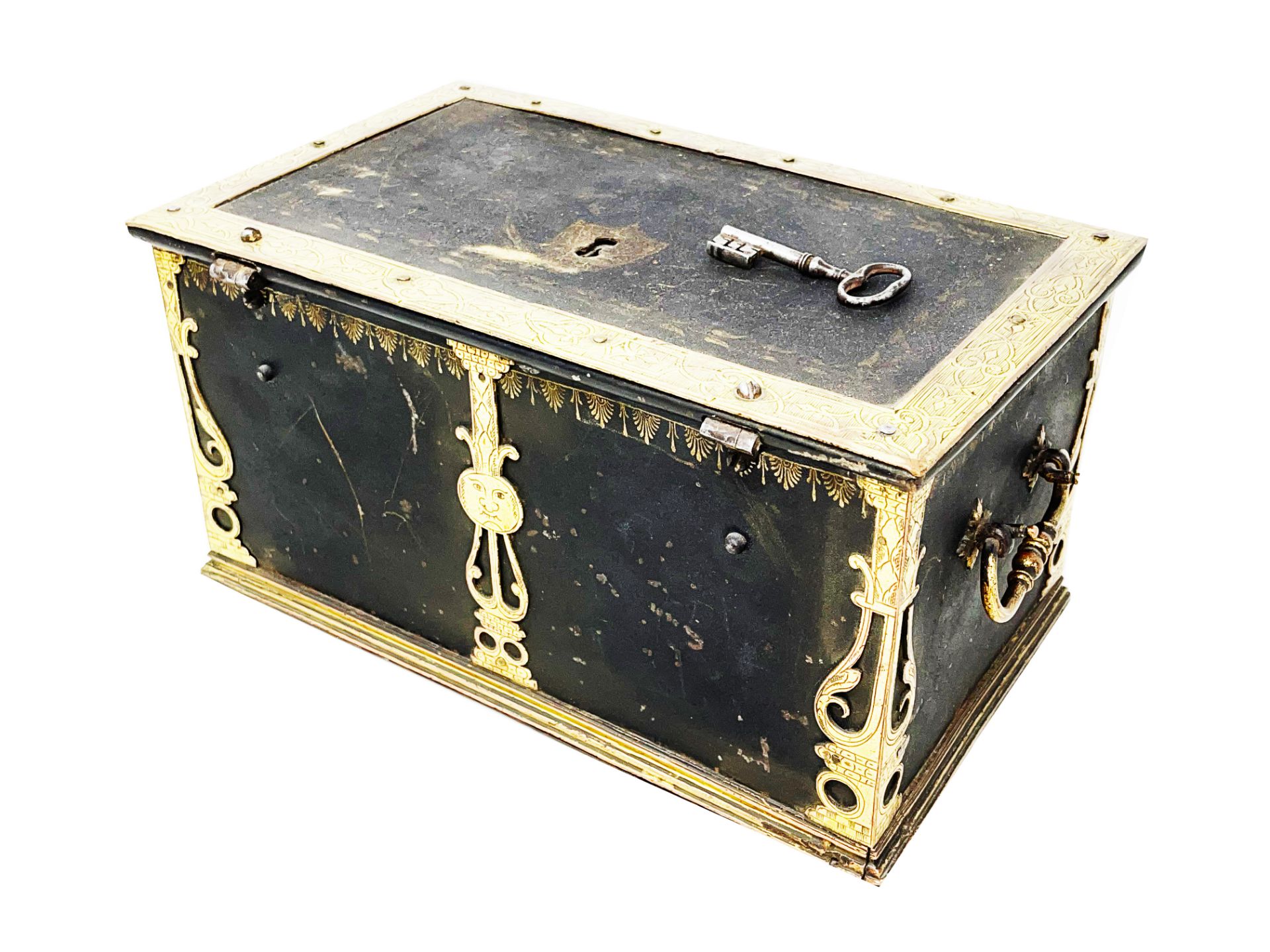 Nuremberg case and keyLock mechanism with twelve bolts Attributed to Michel Mann, of whom this would - Bild 3 aus 3