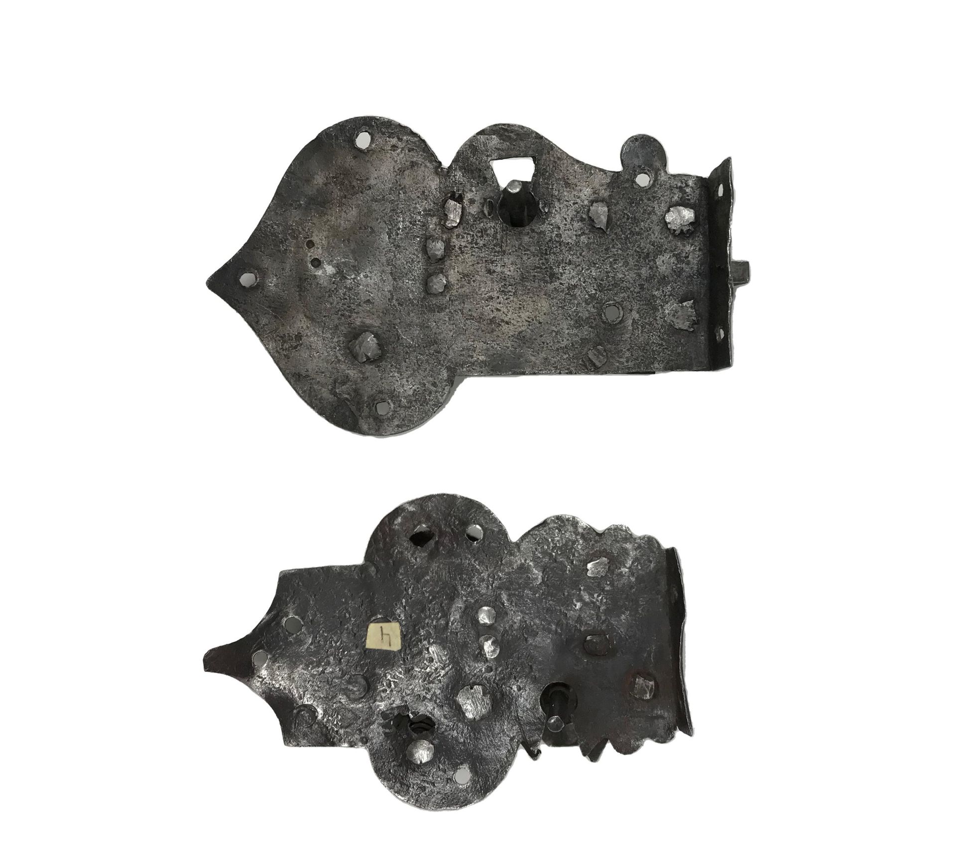 Two German locks8.18 x 13.92 cm and 8.05 x 12.28 cmPart of the chapter "From beyond the Rhine". - Image 2 of 2