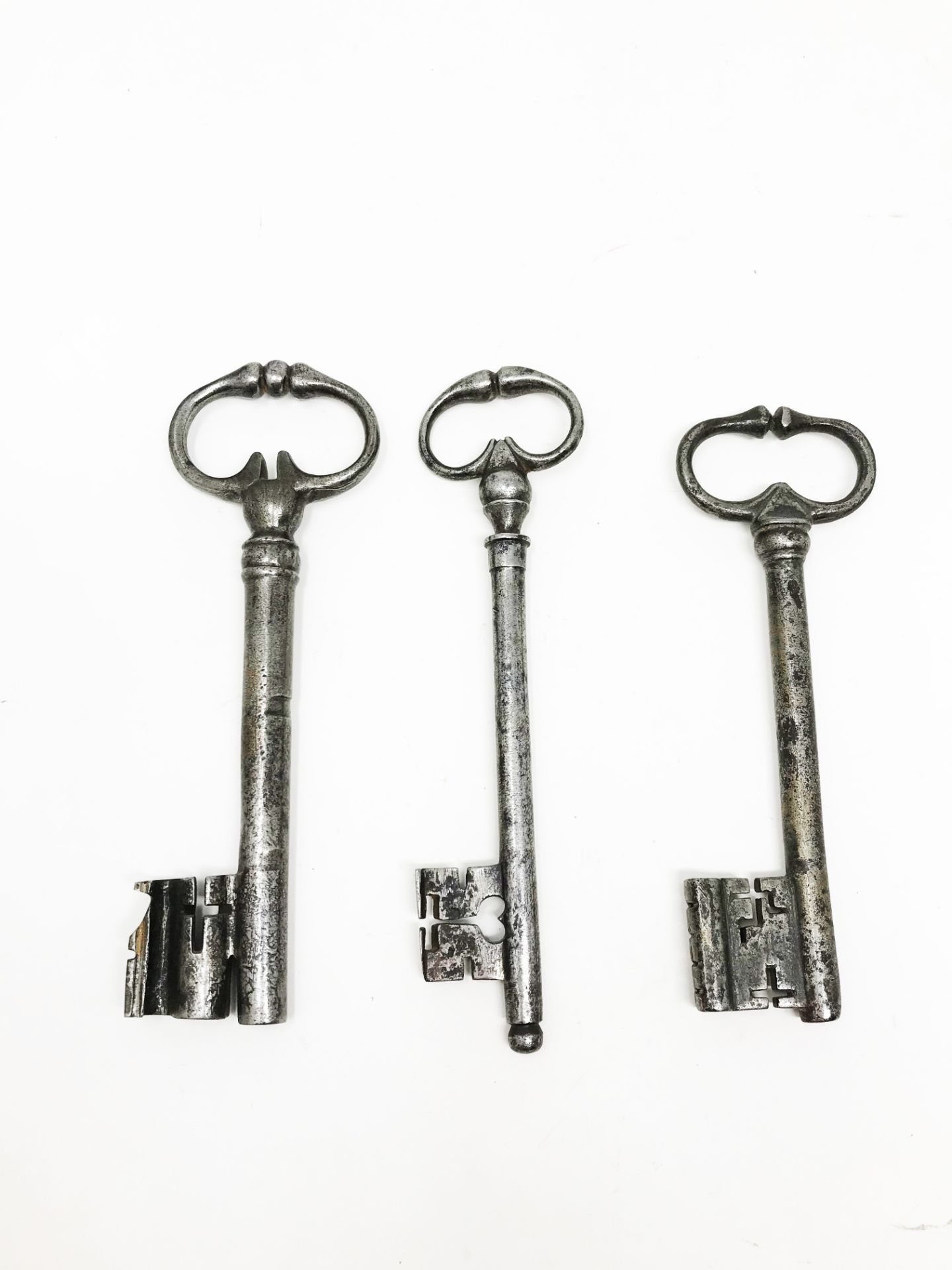 Three keys with frog's legs rings15,18 - 15, 6 - 13, 95 cm Part of the chapter "From Enlightenment