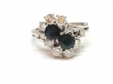 Brillant Saphir Damenring