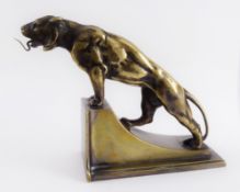 Taschenuhrhalter, Raubkatze, Anfang 20.Jh.,