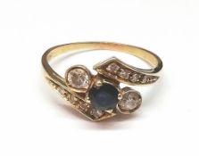 Brillant Saphir Damenring