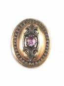 Biedermeier Brosche, um 1880