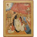 Russian icon "The Prophet Elijah’ Fiery ascent to Heaven". - Russia, 18th cent. - 36,5x30 cm.