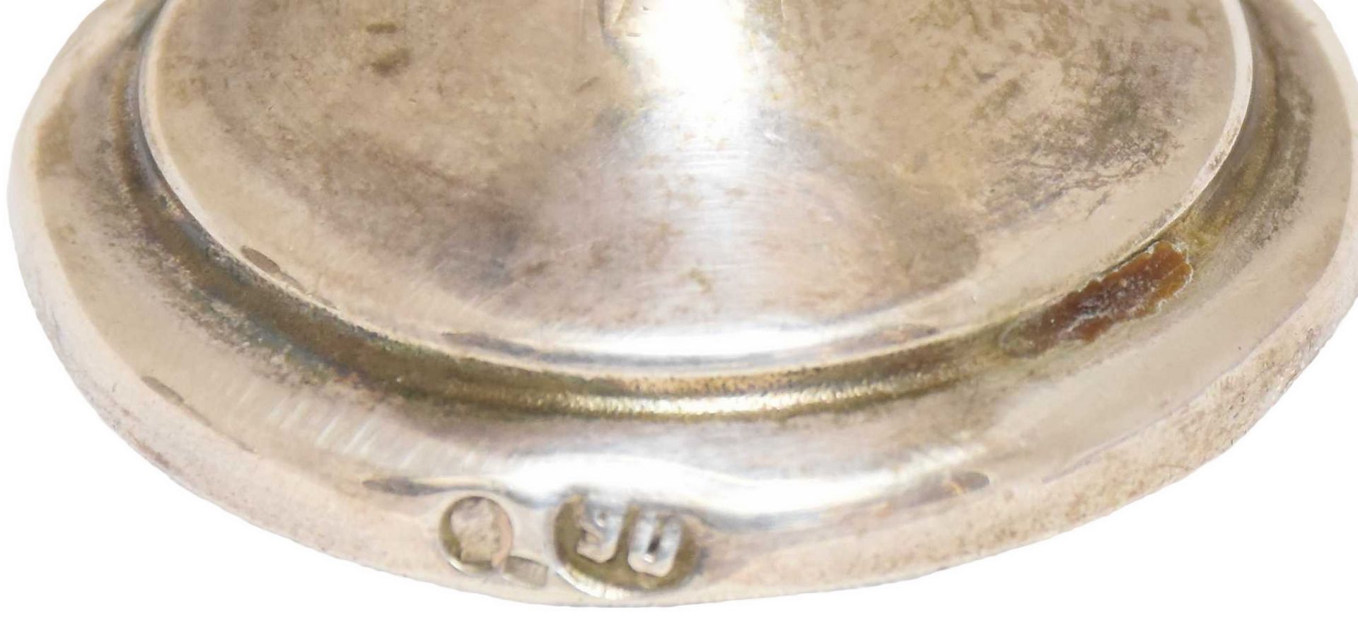 [Russian]. A pair of silver egg bowls, art-nouveau. - Russia, 20th cent. - 4,5x12 cm; 74 g. - Image 3 of 4