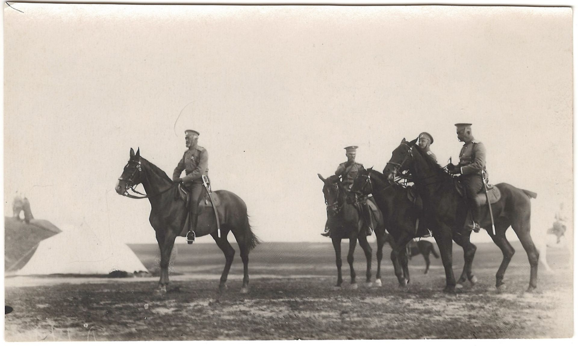 [Russian Empire. Romanov. Karl Bulla]. Photograph "The Grand Duke Nicholas Nikolaevich on maneuvers"