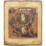 Russian icon "Resurrection-Descent into Hell". - Russia, 18th century. - 31,5x27 cm.