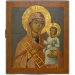[Rare. Large]. Russian icon "Our Lady of Putyvl". - Russia, 19th cent. - 43x37 cm.