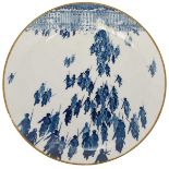 Werner, H. Decorative plate “The storming of the Winter Palace”. - Germany, Meissen Porcelain Manufa