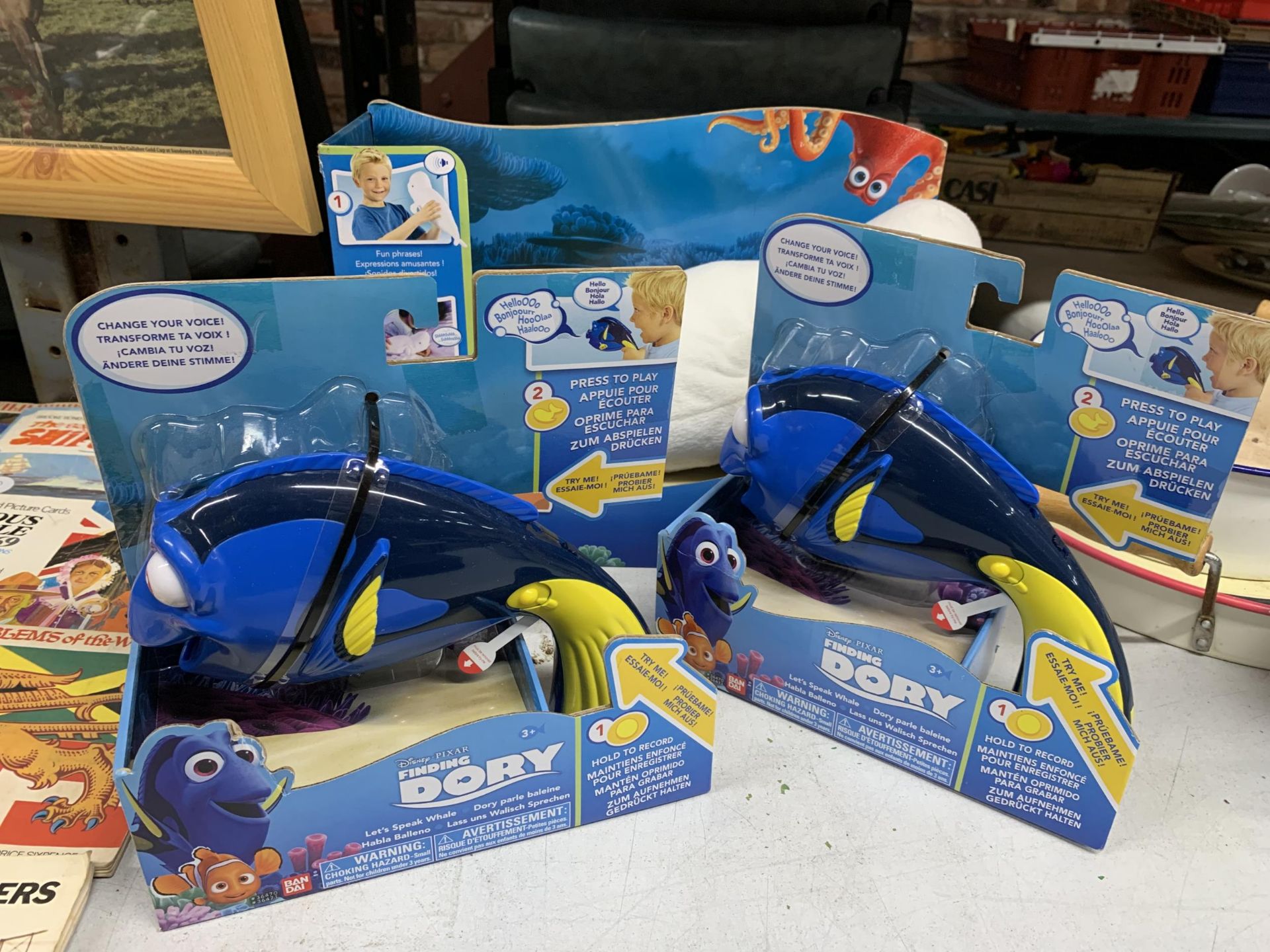 THREE NEW AND BOXED 'FINDING DORY' DISNEY FISH